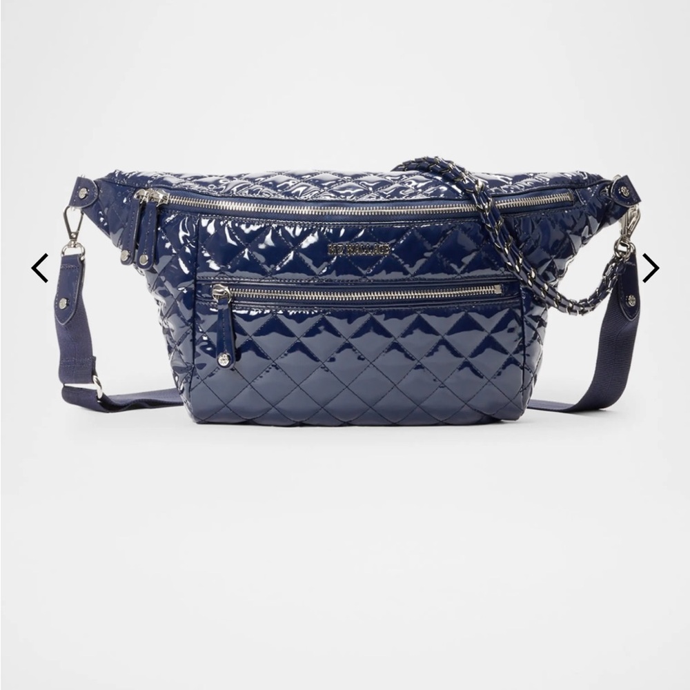 NWOT - MZ Wallace Sling - Navy Lacquer w/ 3 Adjustable Straps